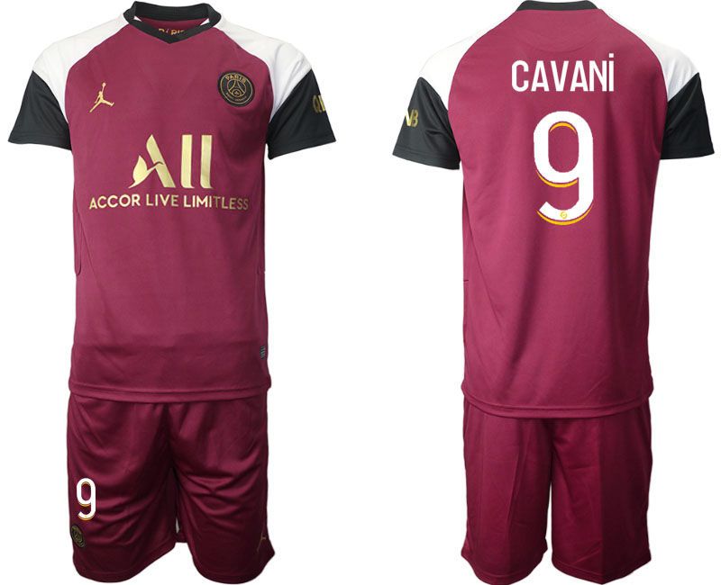 Men 2020-2021 club Paris St German away #9 red Soccer Jerseys